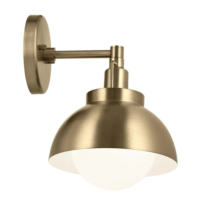 Kichler Niva 1 lt Convertible Wall Light - Black/ Champagne Bronze