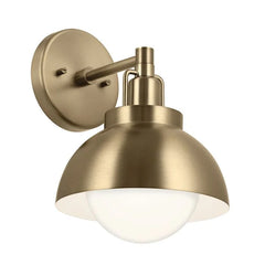 Kichler Niva 1 lt Convertible Wall Light - Black/ Champagne Bronze
