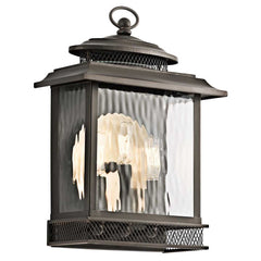 Pettiford 3Lt Light Wall Lantern - Olde Bronze E14 IP44