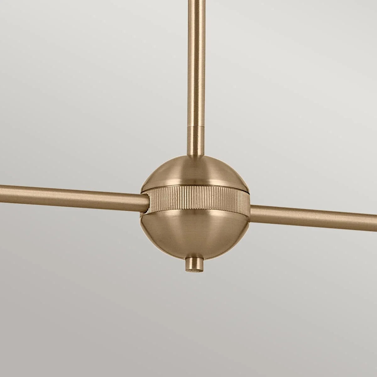 Phix 4 light 2 arm up and down linear Chandelier - Champagne Bronze, Black