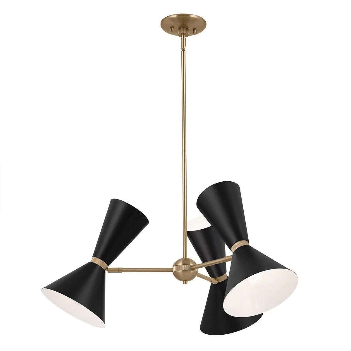 Phix 6/12 Light 3/6 arm up and down Chandelier - Champagne Bronze, Black