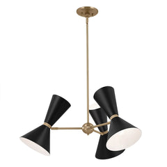 Phix 6/12 Light 3/6 arm up and down Chandelier - Champagne Bronze, Black