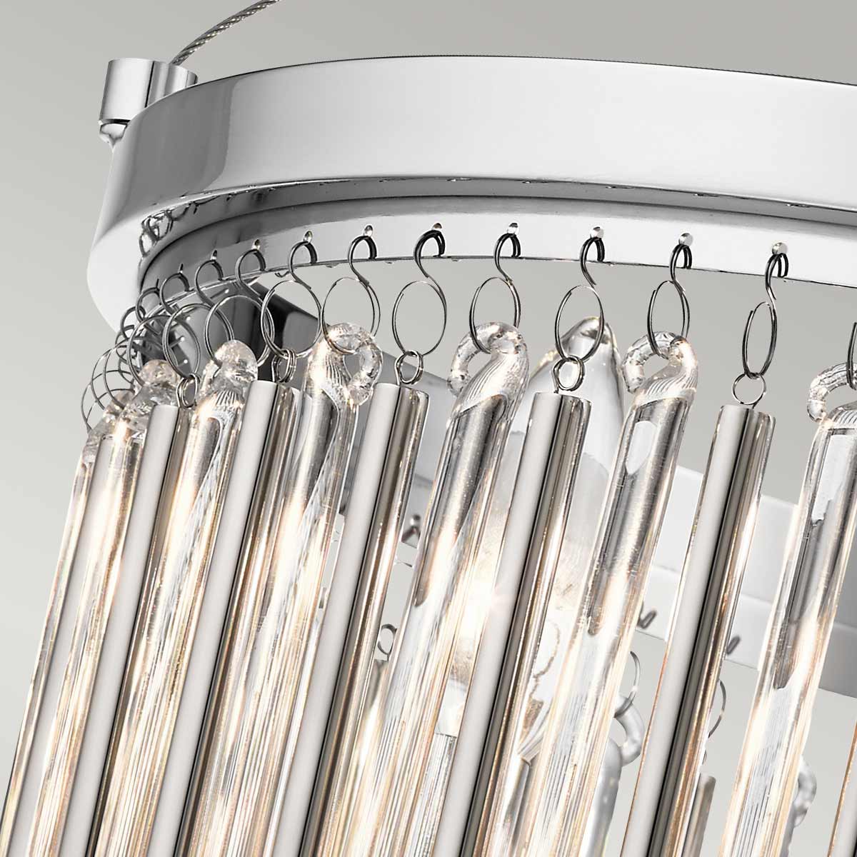 Piper 3 Light Semi-Flush - Polished Chrome E14