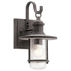 Riverwood Small/Medium/Large/Extra Large Outdoor Lantern - Weathered Zinc E27 IP44