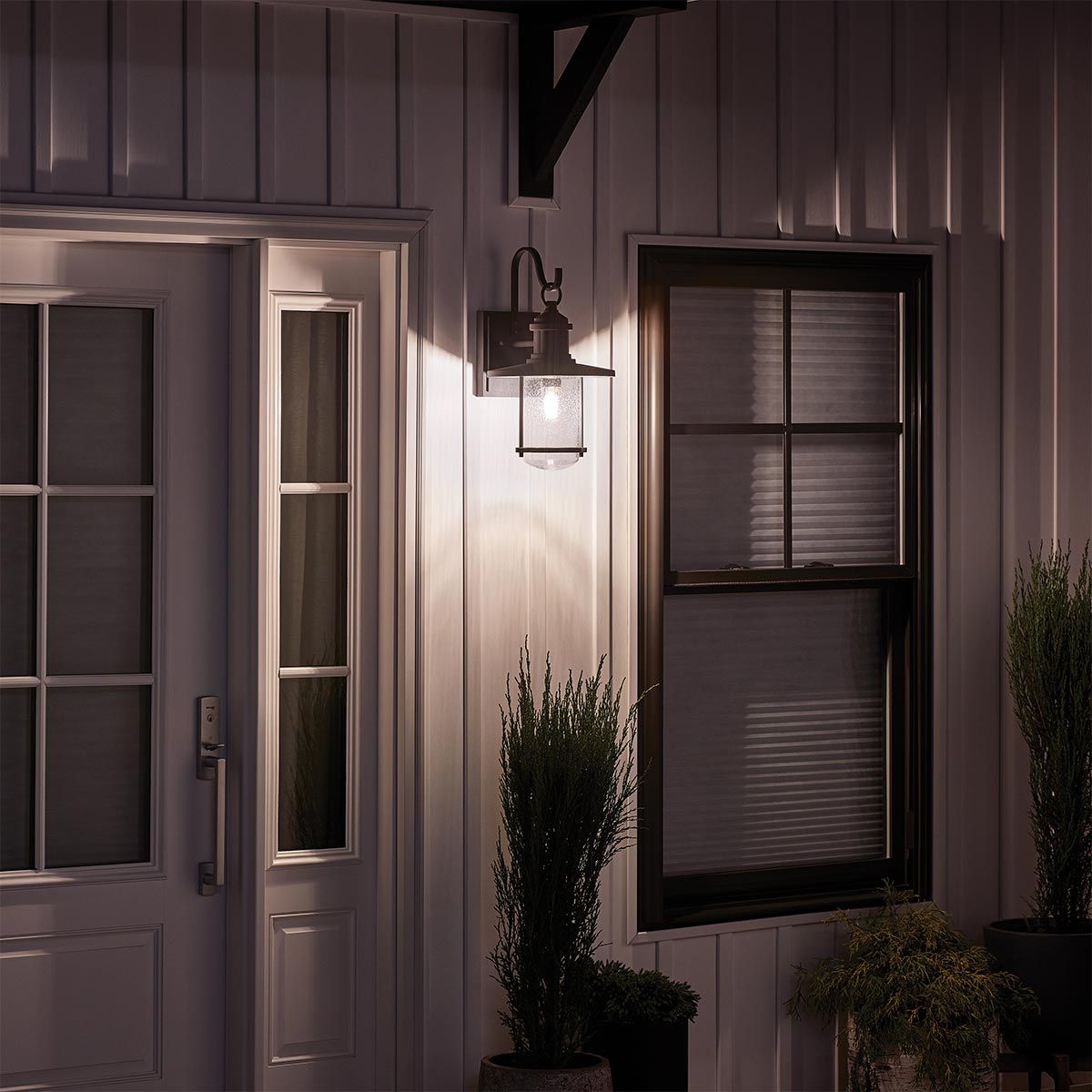 Riverwood Small/Medium/Large/Extra Large Outdoor Lantern - Weathered Zinc E27 IP44