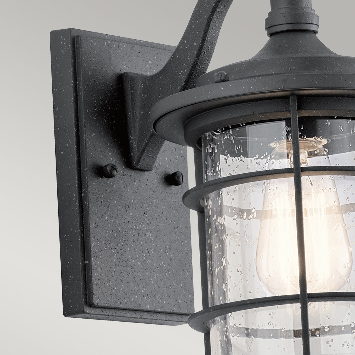 Royal Marine Small Wall Lantern - Distressed Black Finish