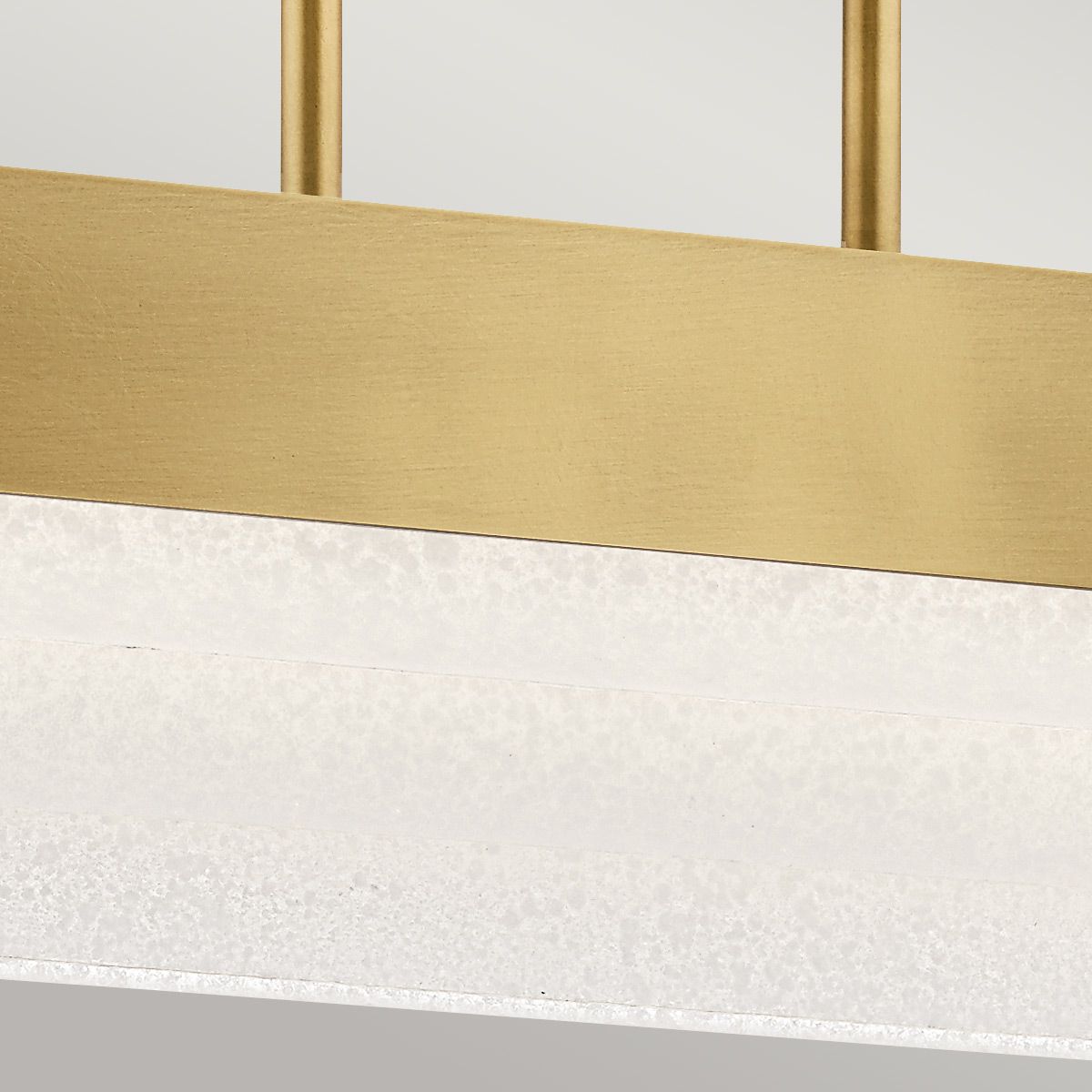 Serene 2 lt LED Chandelier - Natural Brass