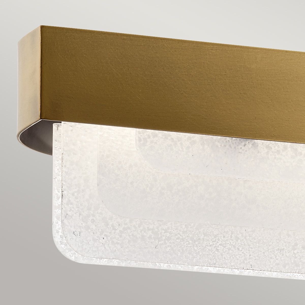 Serene 2 lt LED Chandelier - Natural Brass