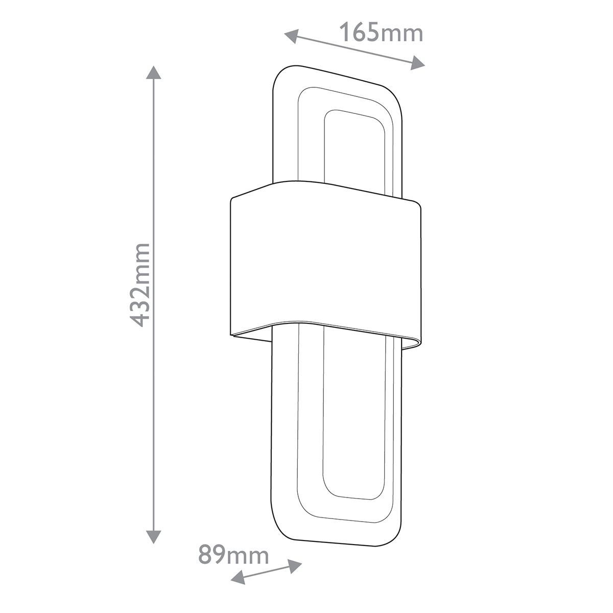 Serene 1 ltLED Wall Light - Natural Brass