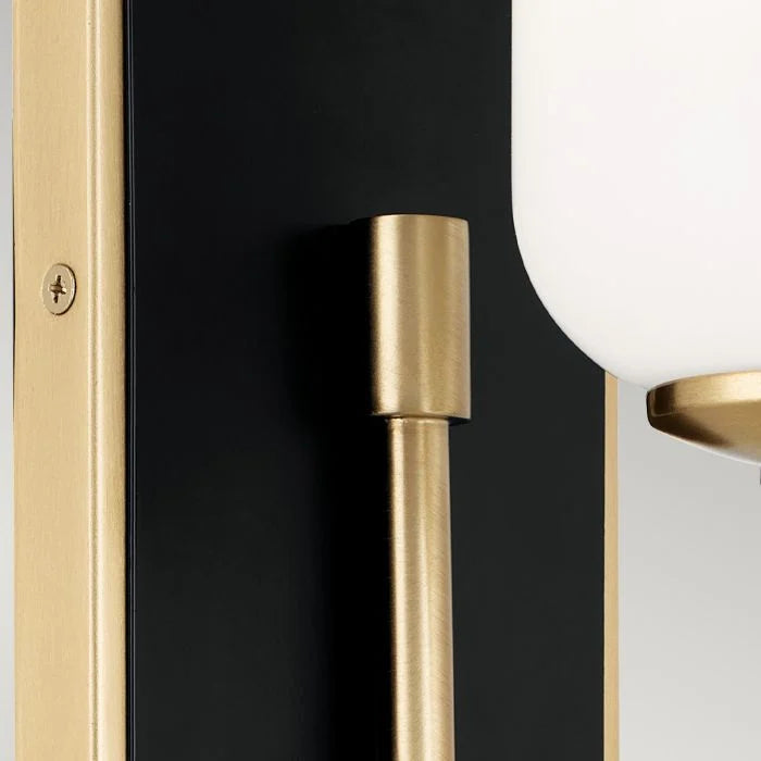 Kichler Solia 1 lt Wall Light IP44- Champagne Bronze/ Brushed Nickel