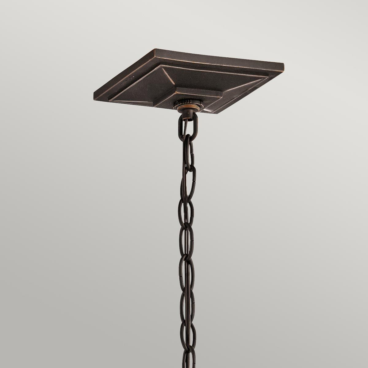 South Hope 1 Light Small Chain Lantern - Rubbed Bronze IP44 E14
