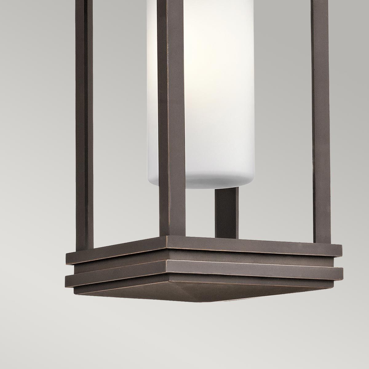 South Hope 1 Light Small Chain Lantern - Rubbed Bronze IP44 E14