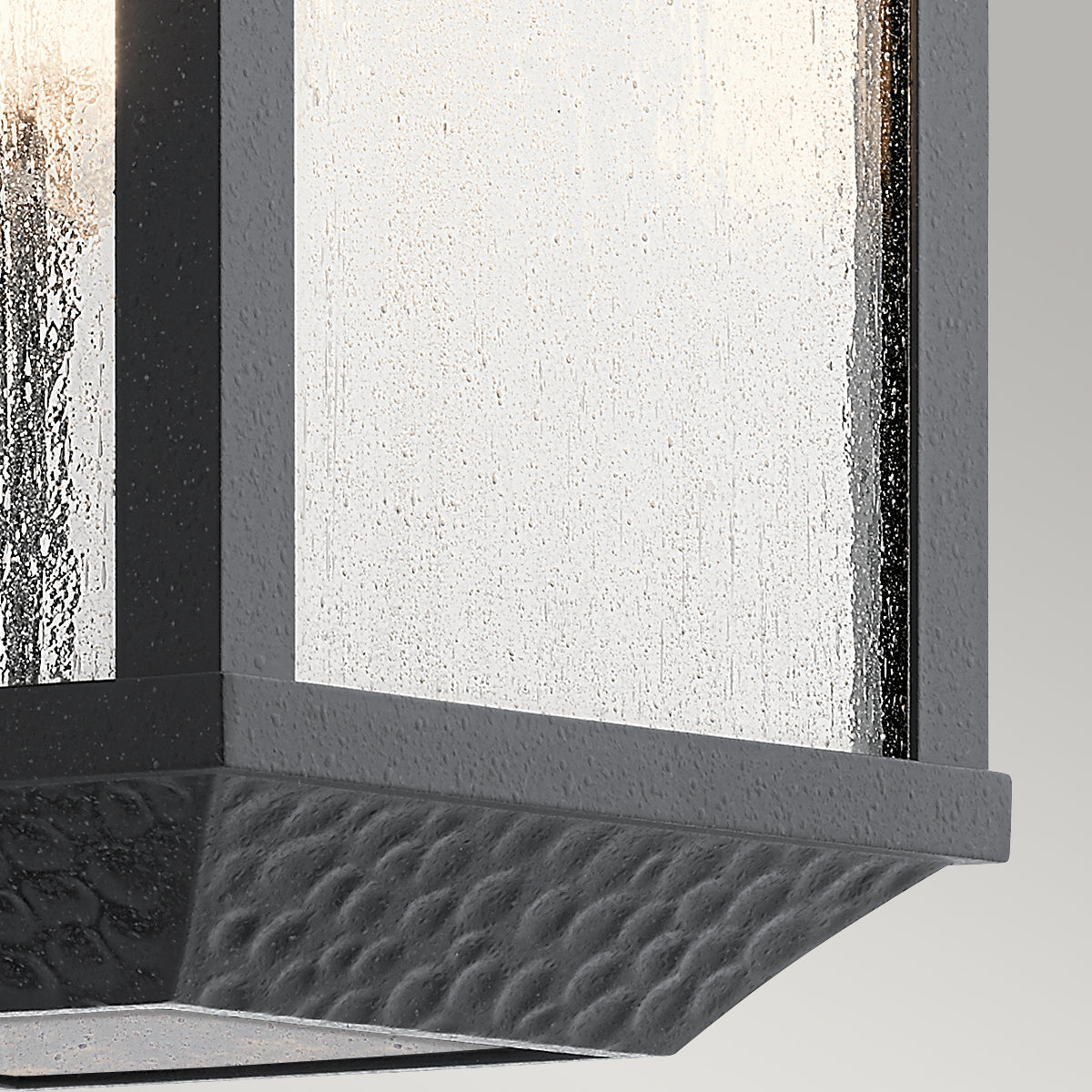 Springfield Medium Wall Lantern - Distressed Black Finish