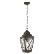 Tangier 1 Light Medium Chain Lantern - Olde Bronze IP44 E27