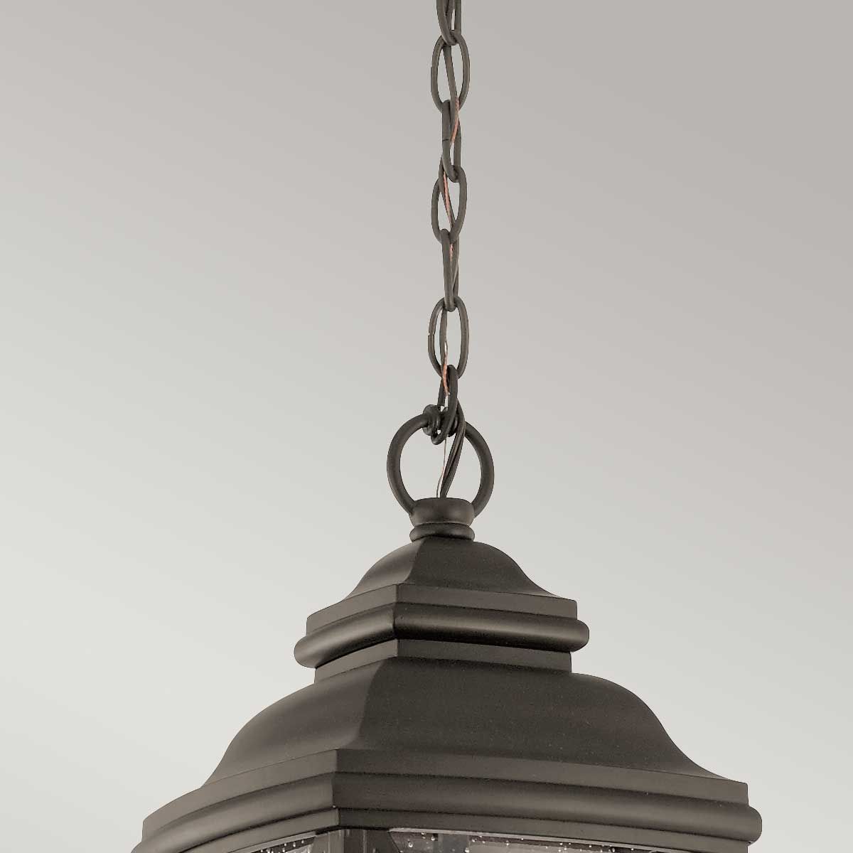 Tangier 1 Light Medium Chain Lantern - Olde Bronze IP44 E27