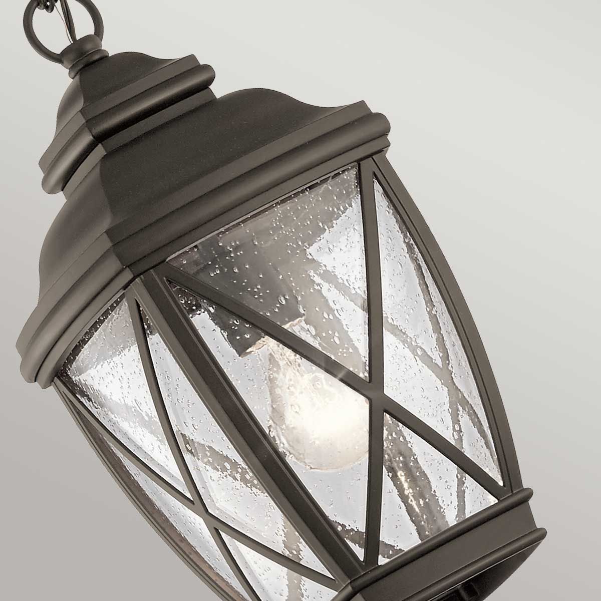 Tangier 1 Light Medium Chain Lantern - Olde Bronze IP44 E27