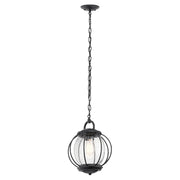 Vandalia 1/3Lt Chain Lantern - Textured Black IP44 E27