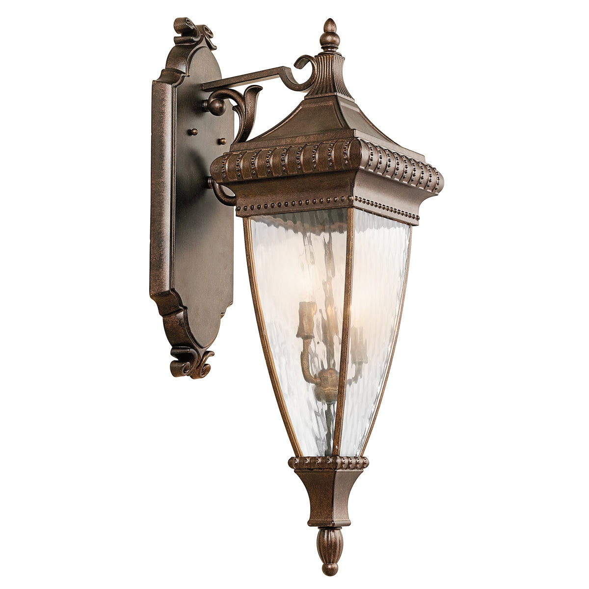 Venetian Large Wall Lantern - Brushed Bronze Finish