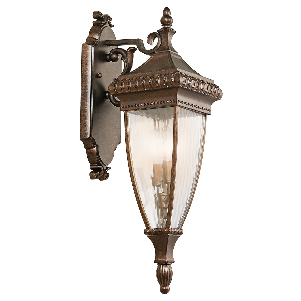 Venetian Medium Wall Lantern - Brushed Bronze Finish