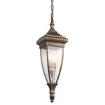 Venetian Rain 2 Light Chain Lantern - Brushed Bronze IP23 E14