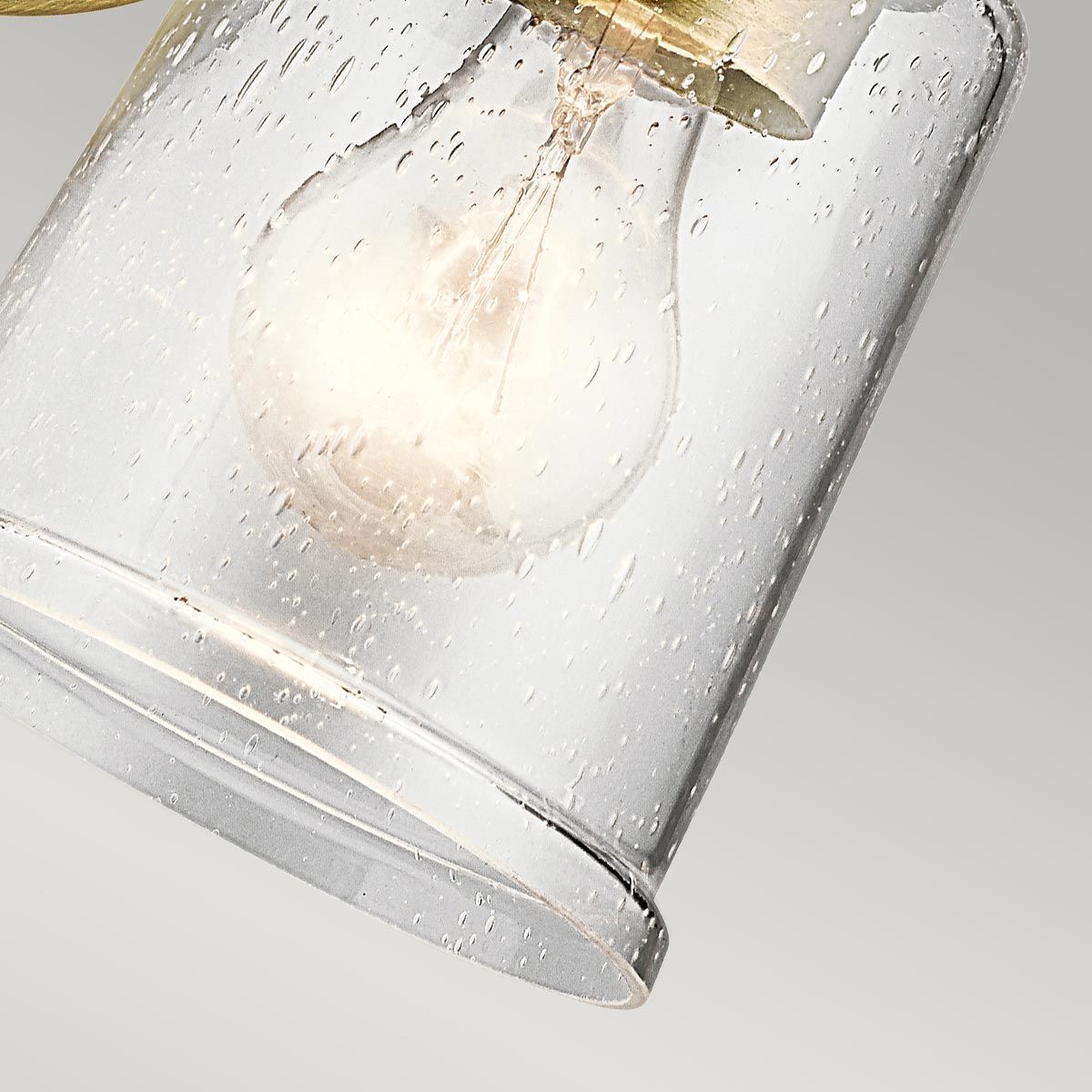 Waverly 1 Light Wall Light - Classic Pewter/Natural Brass IP20 E27