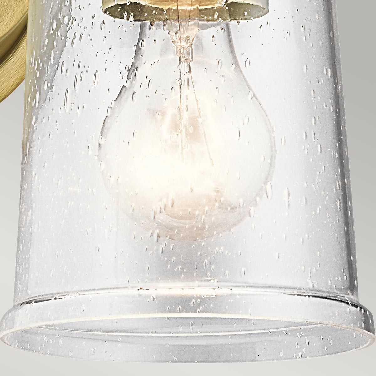 Waverly 1 Light Wall Light - Classic Pewter/Natural Brass IP20 E27