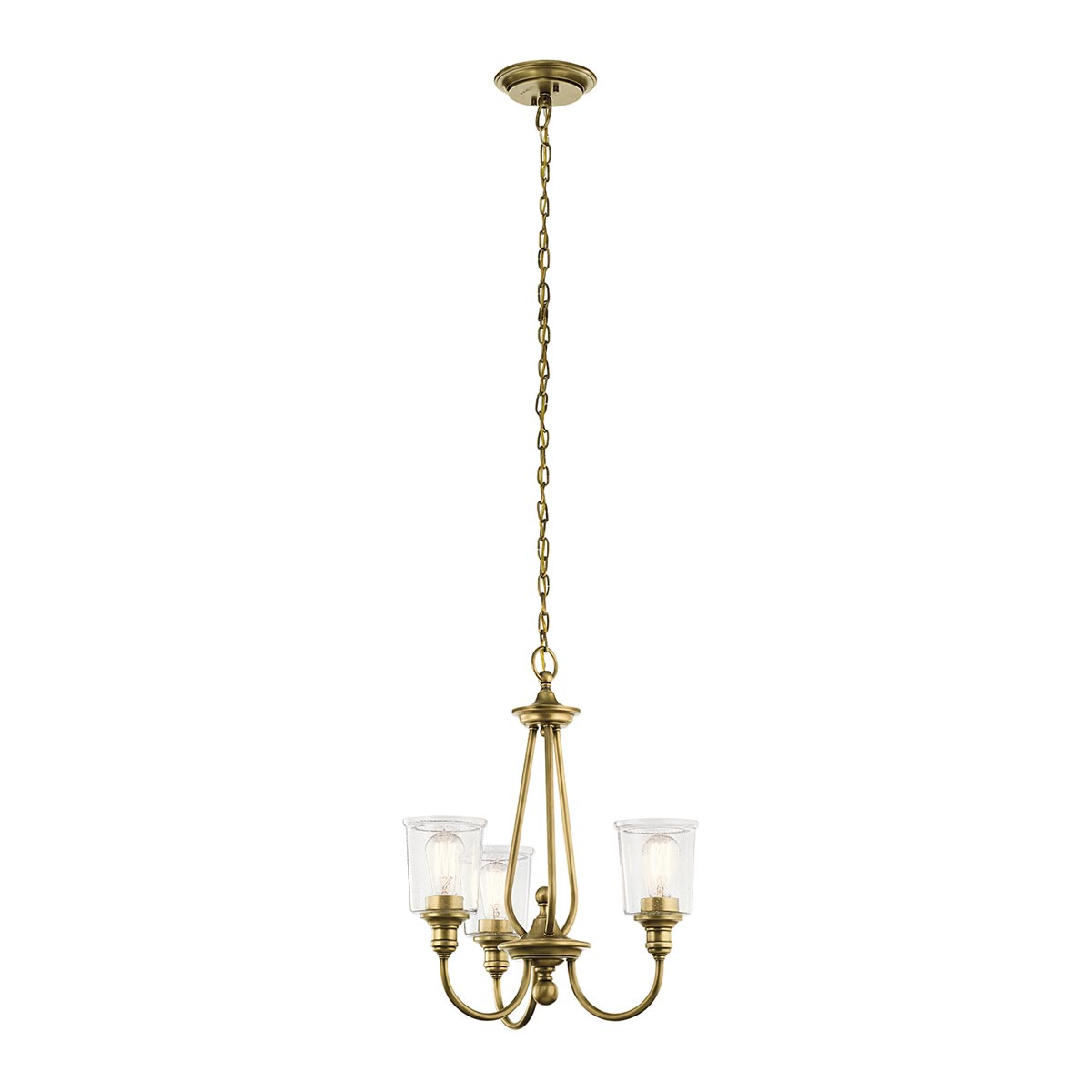 Waverly 3/5Lt Multi-Arm Pendant - Brass/Pewter