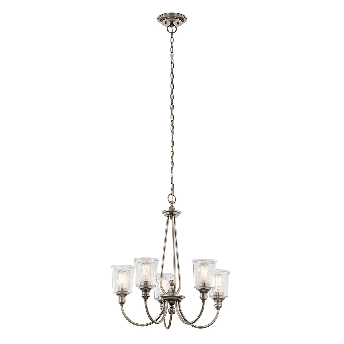 Waverly 3/5Lt Multi-Arm Pendant - Brass/Pewter