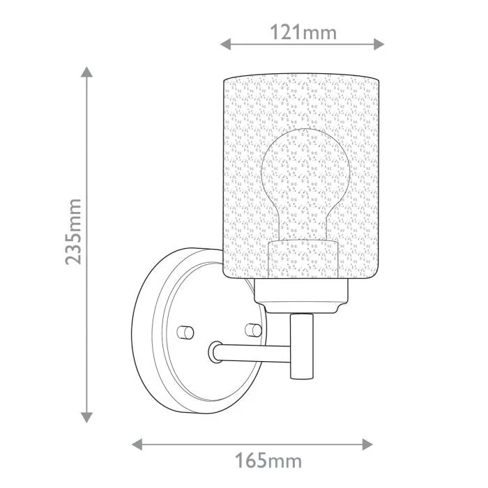 Kichler Winslow 1 lt Wall Light - Natural Brass