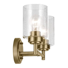 Kichler Winslow 2 lt Wall Light - Natural Brass