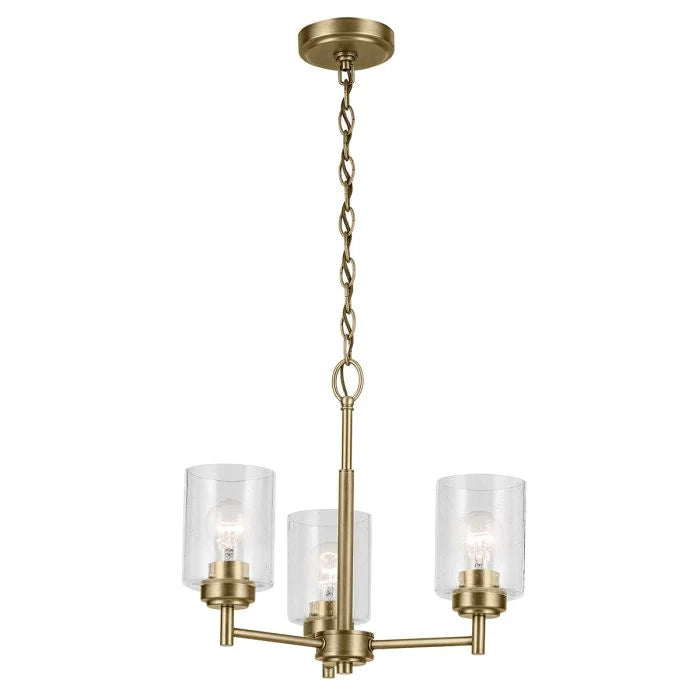 Kichler Winslow 3/5/6 lt Chandelier - Natural Brass