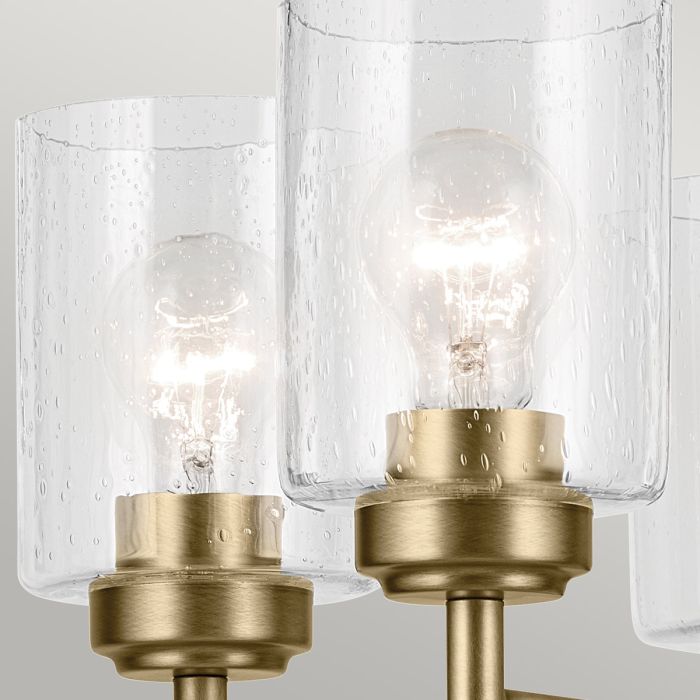 Kichler Winslow 3/5/6 lt Chandelier - Natural Brass