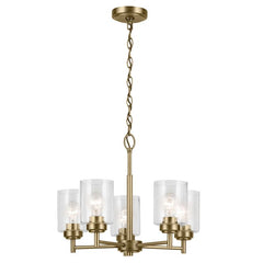 Kichler Winslow 3/5/6 lt Chandelier - Natural Brass