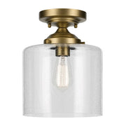 Kichler Winslow 1 lt Ceiling Semi-Flush - Natural Brass