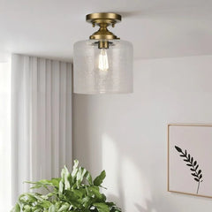 Kichler Winslow 1 lt Ceiling Semi-Flush - Natural Brass