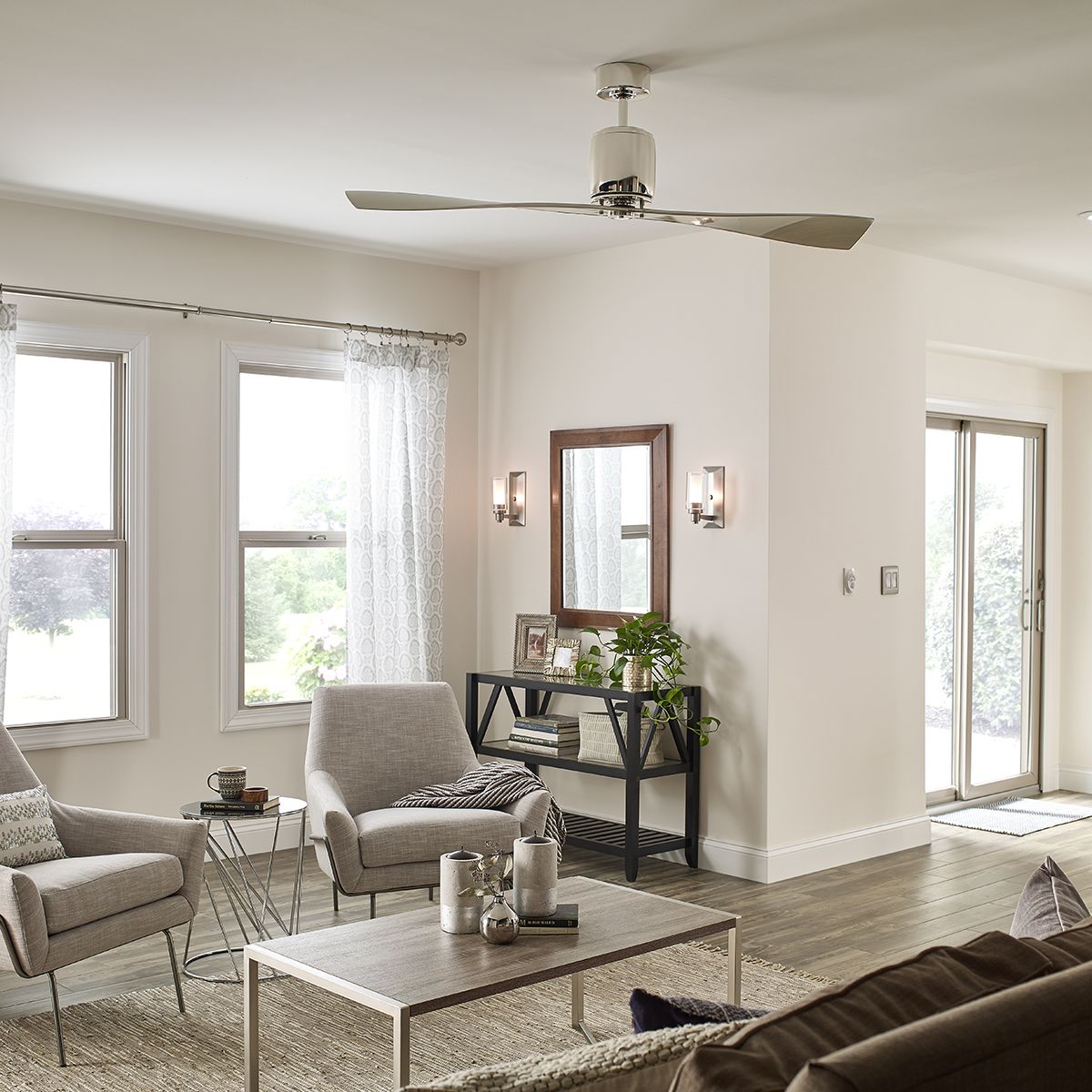 Ferron IP20 - 60in / 152cm Fan - Oil Brushed Bronze or Polished Nickel