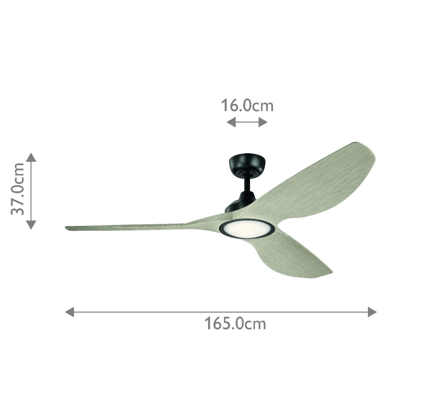 Imari IP20 - 65in / 165cm Fan - Satin Black