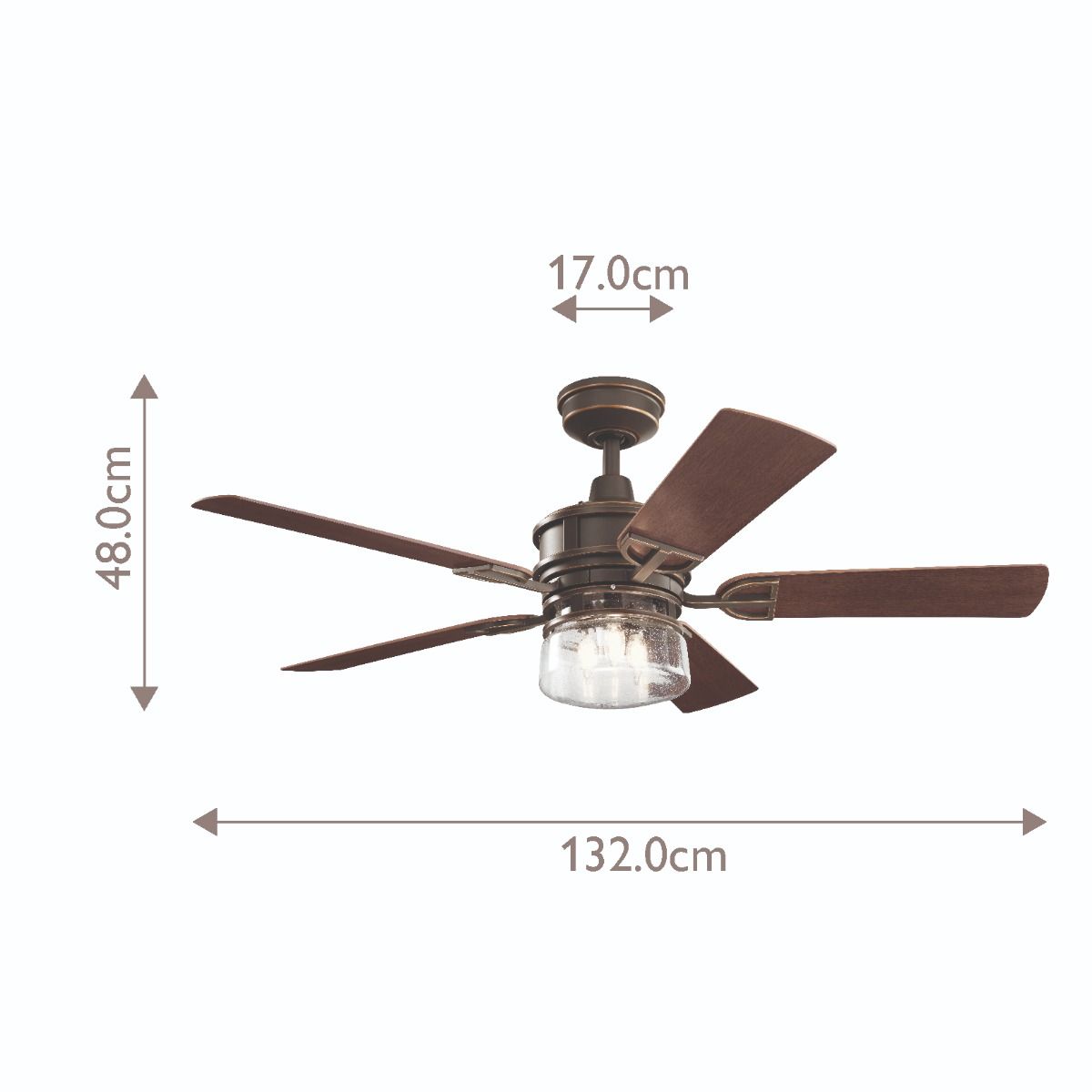 Lyndon Patio IP23 - 52in / 132cm Fan - Olde Bronze