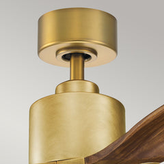 Ridley II IP20 - 52in / 132cm Fan - Natural Brass