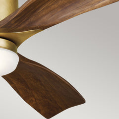 Ridley II IP20 - 52in / 132cm Fan - Natural Brass