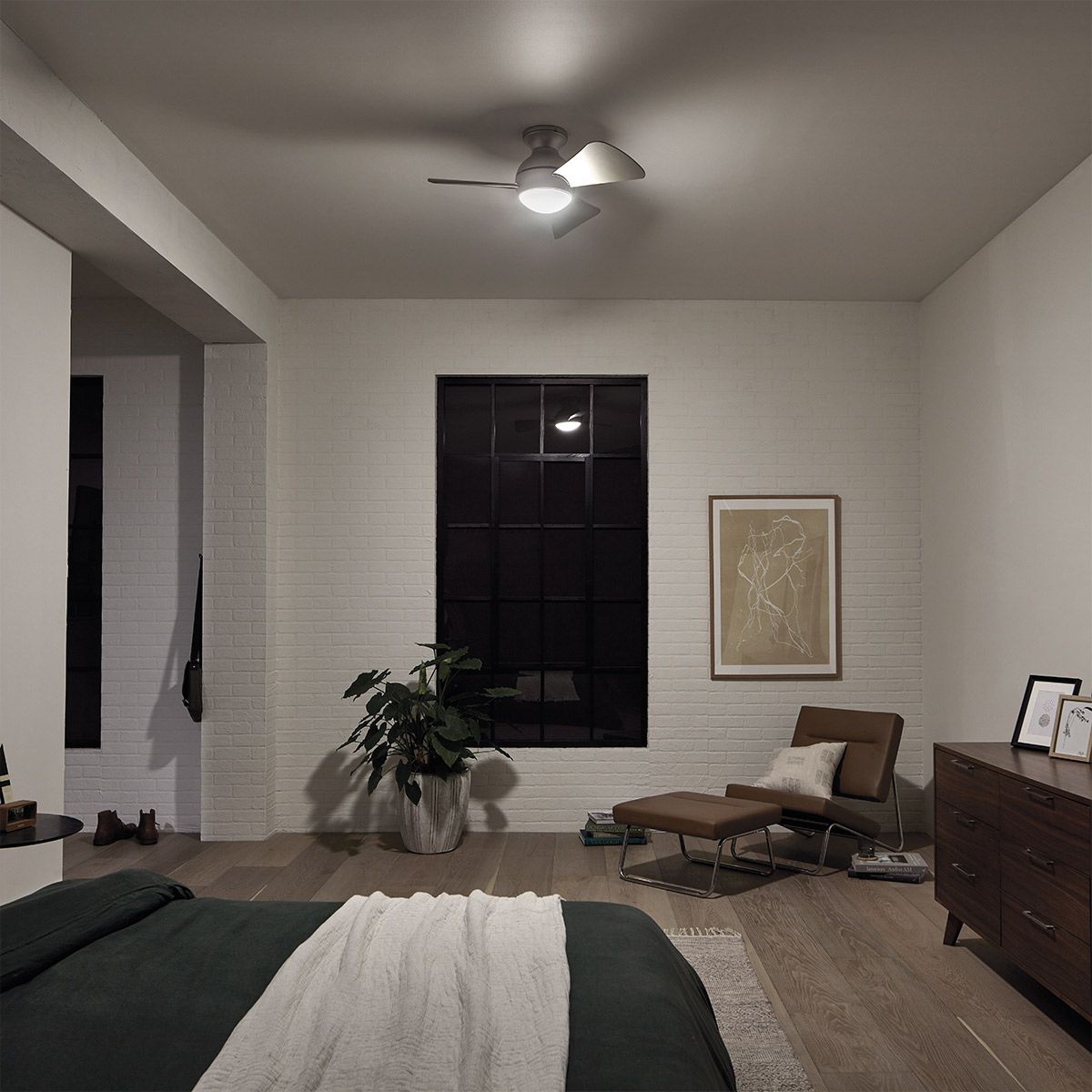 Sola - 34in / 86cm Fan - Brushed Nickel or Matte White