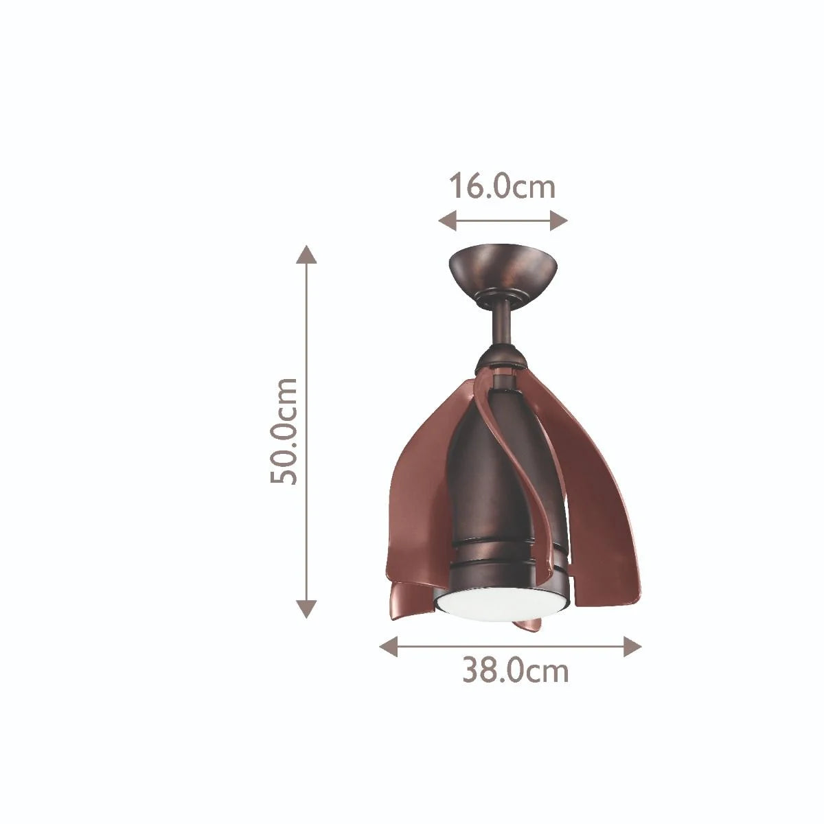 Terna IP20 - 15in / 38cm Fan - Brushed Nickel or Oil Brushed Bronze