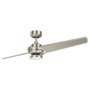 Xety - 56in / 142cm Fan - Brushed Nickel and Olde Bronze