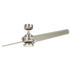 Xety - 56in / 142cm Fan - Brushed Nickel and Olde Bronze