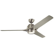 Zeus - 60in / 152cm Fan - Brushed Nickel and White