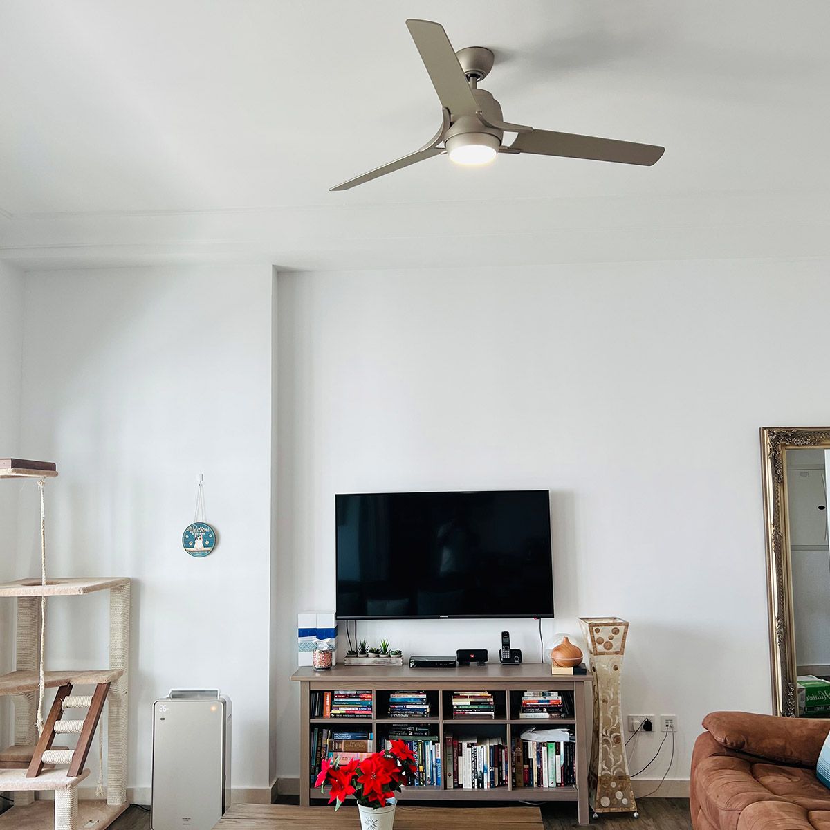 Zeus - 60in / 152cm Fan - Brushed Nickel and White