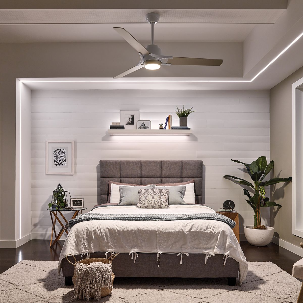 Zeus - 60in / 152cm Fan - Brushed Nickel and White