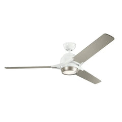 Zeus - 60in / 152cm Fan - Brushed Nickel and White