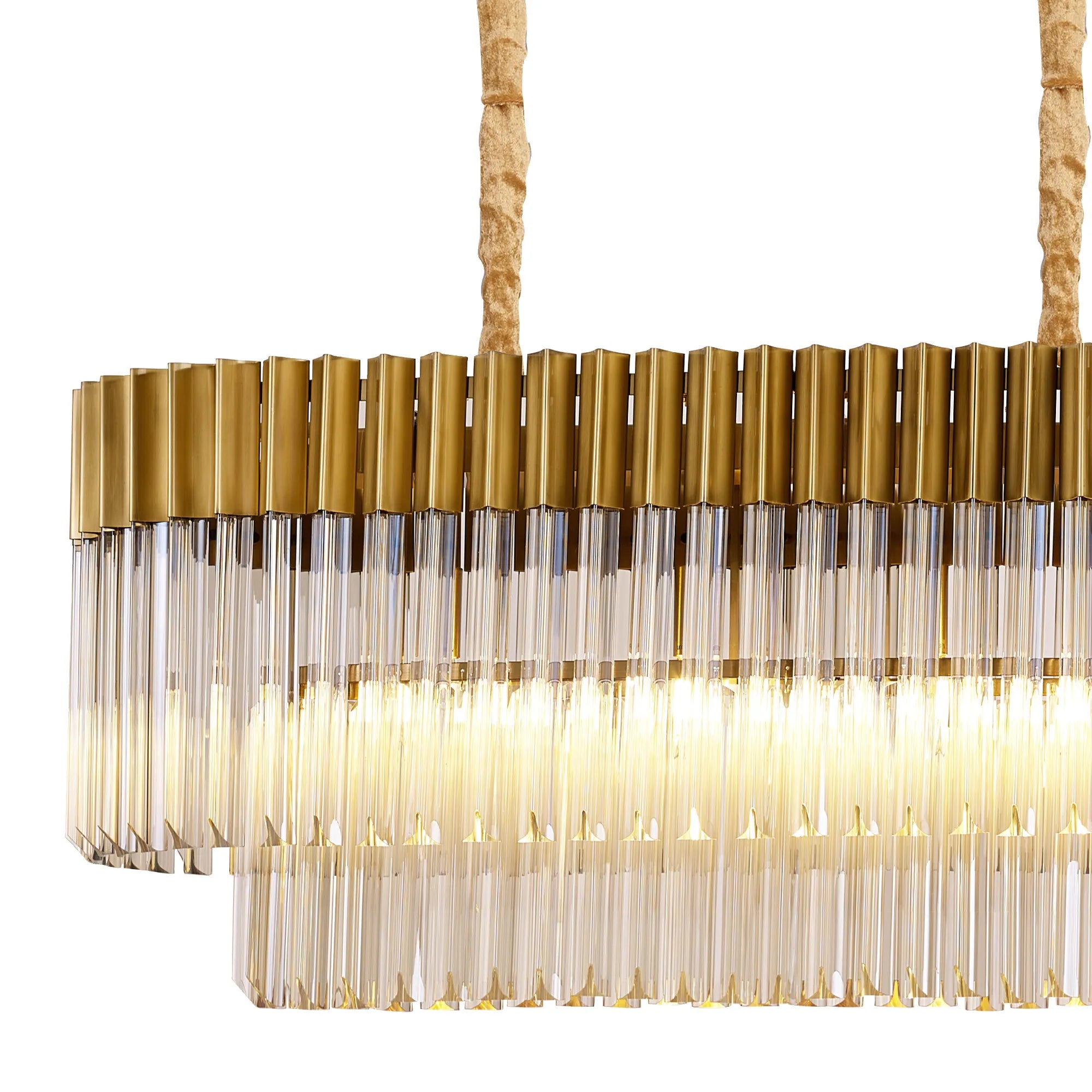 Georgia Linear Pendant, 9/10/ 13/16 Light E14- Matt Black/Brass/Polished Nickel