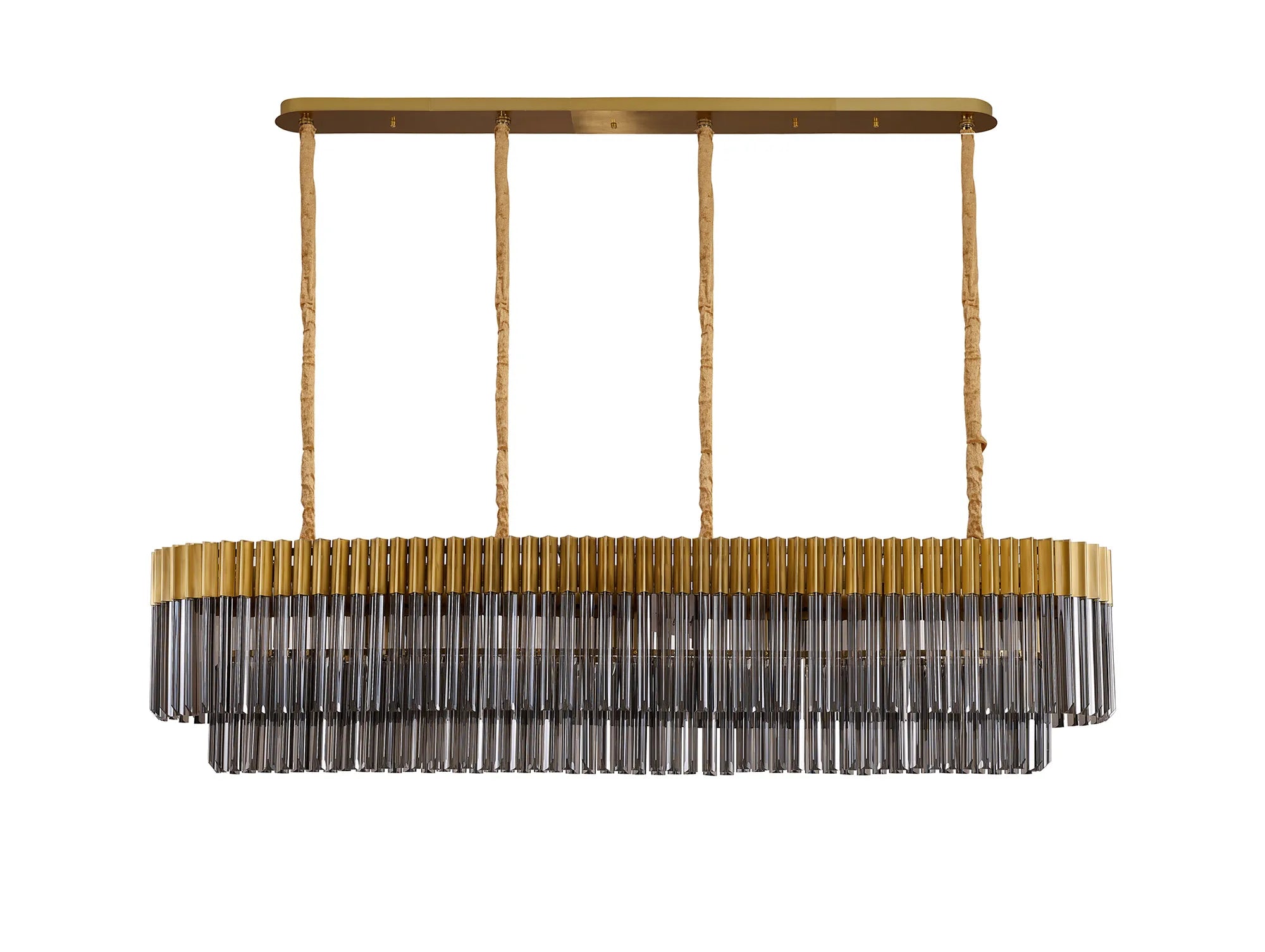Georgia Linear Pendant, 9/10/ 13/16 Light E14- Matt Black/Brass/Polished Nickel